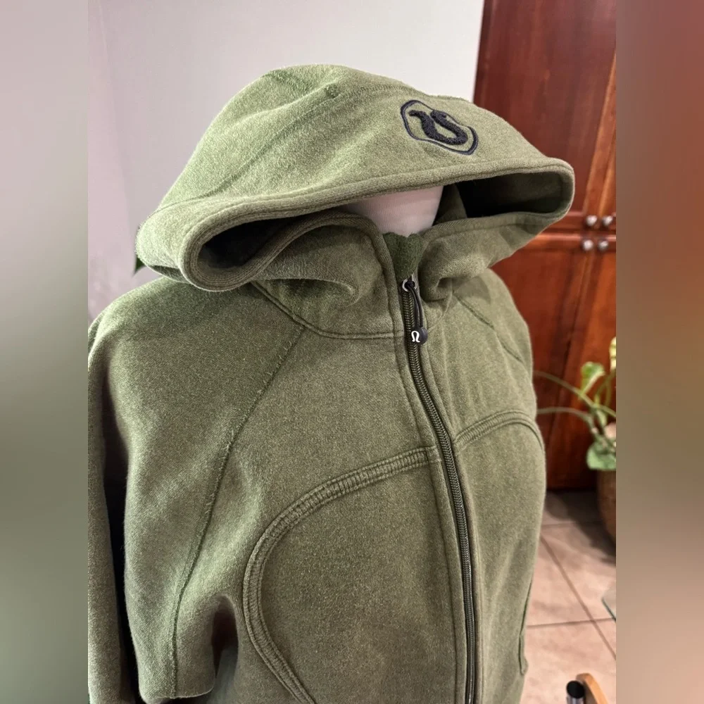 Lululemon Green Full Zip-Up Hoodie Scuba - Picture 5 of 6